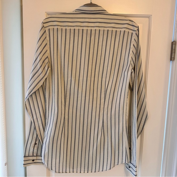 Gucci Slim Fit Button Down Silk Cotton Shirt - Picture 5 of 7